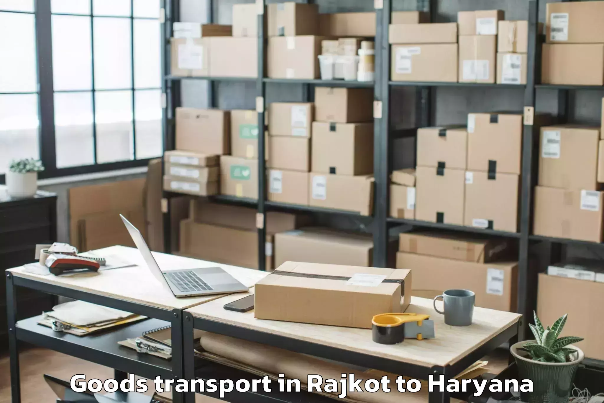 Efficient Rajkot to Pataudi Goods Transport